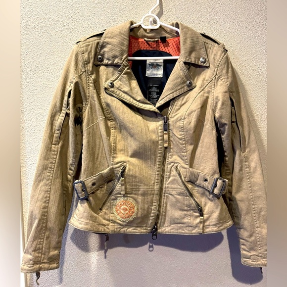 Harley-Davidson Motorcycle Medium Weight Embroidered Jacket Woman’s Size M - Picture 1 of 9